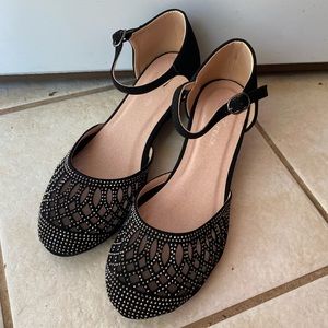Black Kitten Wedges